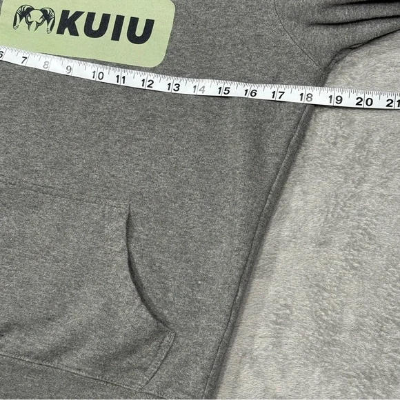 KUIU Hoodie Gray Pullover Hunting Outdoors Sweatshirt Mens S Gorpcore Hiking - Picture 6 of 13